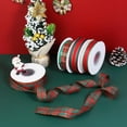 thumbnail image 3 of Christmas Ribbon 1inch Red and Green Christmas Plaid Ribbon for Christmas Tree Wreaths Gingham Christmas Ribbon for Gift Bouquet Wrapping Bow Crafts Decoration 25 Yards, 3 of 10
