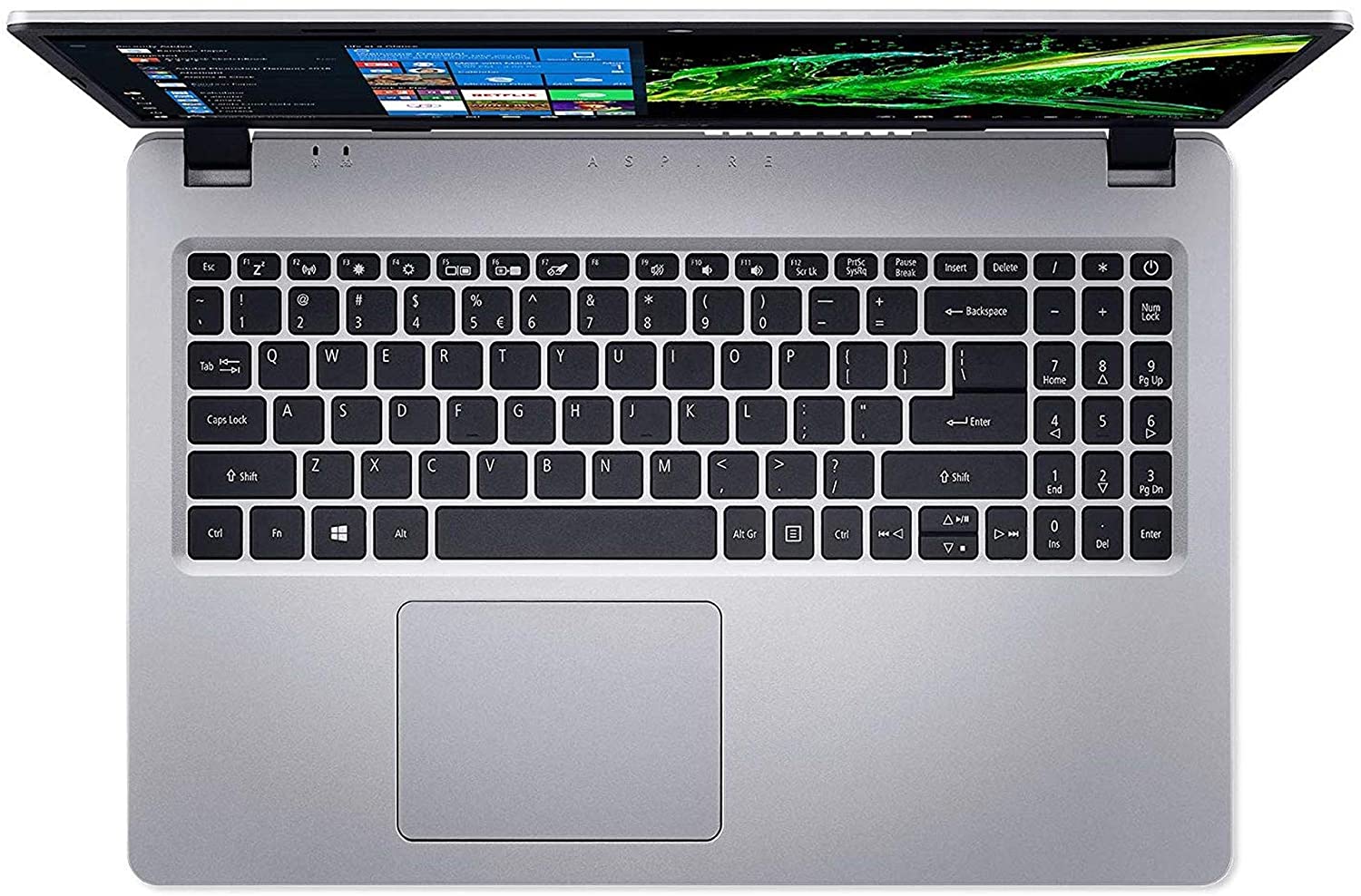 Acer Aspire 5 15.6" FHD Laptop Computer, AMD Ryzen 3 3200U Up to 3.5GHz (Beats i5-7200U), 4GB DDR4 RAM, 128GB PCIe SSD, 802.11ac WiFi, HDMI, Backlit Keyboard, Silver, Windows 10 Home in S Mode - image 4 of 6
