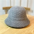 thumbnail image 5 of CoCopeaunts Women Bucket Hat Warm Wool Knitting Basin Hat Autumn Winter Fashionable Plush Fisherman Hat Thickened for Outdoor, 5 of 8