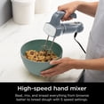 thumbnail image 5 of Ninja CI105BRN Foodi Power Mixer System, batidora de inmersión de 750 vatios de pico y batidora de mano, batidores EasyGlide, ganchos de masa, recipiente de mezcla de 3 tazas, gris sal marina, 5 of 5