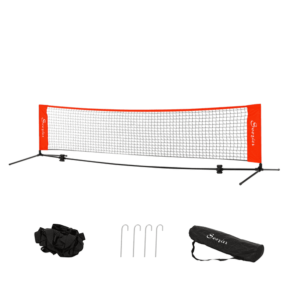 10ft Portable Soccer Tennis Net - Pickleball, Badminton, Mini Tennis - w/ Carry Bag