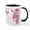 White/Black Inside, variant on CafePress - 90Th Birthday Butterfly And Crocus Gift Mug Mugs - 11 oz Ceramic Mug - Novelty Coffee Tea Cup