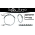thumbnail image 5 of NANA Jewels U'r Ring 8 Stone Simulated Diamond CZ Band - Sterling Silver Size 11.5, 5 of 7