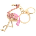 thumbnail image 5 of Niceauty Pink Flamingo Key Ring Keychain Accessories Pink 1Pack Car Key Organizer for Women, 5 of 8