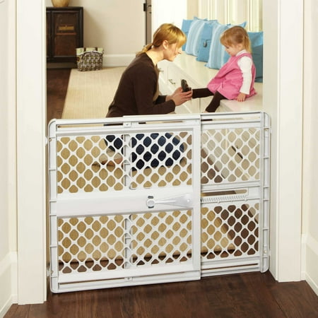 Toddleroo by North States Supergate Classic Gray Easy Use Baby Gate, 26''-