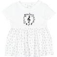 thumbnail image 3 of Inktastic Music Notes Girls Baby Dress, 3 of 5