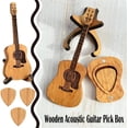 thumbnail image 2 of Emboadlie Caja de púas de guitarra acústica de madera, Caja de púas de guitarra acústica de madera, Caja de púas de guitarra acústica de madera Majoritye, Soporte para púas de guitarra, Púa de guitarr, 2 of 7