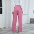 thumbnail image 2 of 2025 Fall Women's Striped Gingham Pajama Lounge Pants Soft, with Pockets for Daily & Relaxing Wear, 2 of 21
