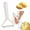 B, variant on Yooci Horizontal Stainless Steel Vegetable Peeler, Reusable Y-Shaped Fruit Skin Scraper for Apples and Cucumbers, Ergonomic Household Kitchen Shaver Tool, Horizontal Style