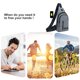 thumbnail image 2 of Bolsa De Pecho Riñoneras informales para hombre, riñoneras seguras, accesorios para deportes al aire libre (gris), 2 of 8