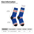 thumbnail image 3 of Womens Funny Socks Cape Verde Flag Printed Patterned Socks Novelty Socks, 3 of 7