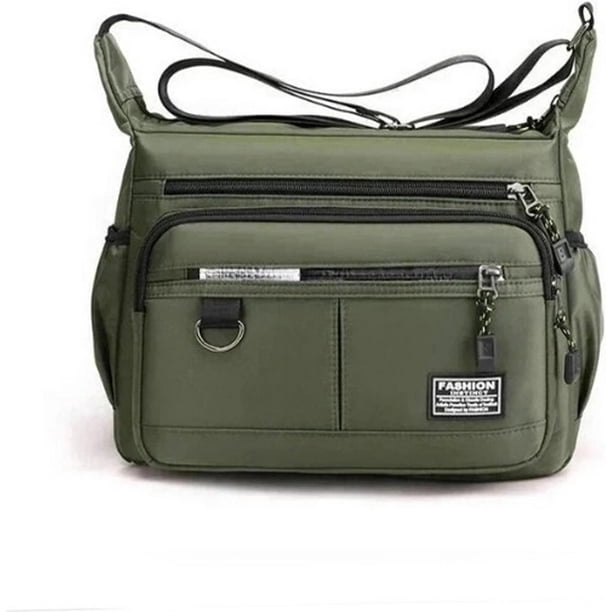 Bolso de hombro para hombre, bolso bandolera de lona, bolso bandolera, mochila de viaje