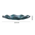 thumbnail image 2 of WHOLE HOUSEWARES | Flower Plate, Blue Multi 13.8‚Äù D X 1.8‚Äù H. Serving Trays, 2 of 6