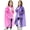 Pink Purple (2-pack), variant on 2 Pack Waterproof Raincoats for Kids Reusable,EVA Rain Ponchos Emergency Rain Jacket for Children, Boys and Girls