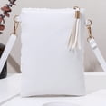 thumbnail image 4 of Small Crossbody Bags for Women, Summer Boho Crossbody Phone Purse, PU Leather Crochet Crossbody Beach Bag, 4 of 8