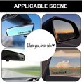 thumbnail image 4 of relayinert 12piece Drive Safe With Love Waterproof Vinyl Car Sticker For Rearview Mirror Safe Driving black, 4 of 6