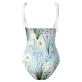 thumbnail image 3 of Aayomet Womens Swimsuits Halter Bathing Suit Ruffle Plunging Neck Tummy Control Back Tie,Blue L, 3 of 4