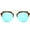 Marble Brown/Pale Blue, variant on Dasein Semi Rimless Polarized Sunglasses Women Men Retro Sunglasses