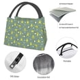 thumbnail image 4 of Defioc Cute Yoga Frogs Print Lunch Bag for Women Men,Insulated Lunch Bag Leakproof Cooler Tote Bag Organizer for Work Picnic or Travel, 4 of 6