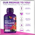 thumbnail image 4 of Liquid Multivitamin - Sugar Free Daily Multi Vitamin for Women, Men & Kids, Vitamins A, C, D, B-12, Biotin & Zinc - Supports Faster Hair Growth & Skin Wrinkles, Vegan, Non-GMO, Berry Flavor, 15 Fl Oz, 4 of 9