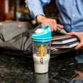 thumbnail image 4 of CrunchCup XL Blue: Portable Plastic Cereal Cup for Breakfast on the Go, BPA-Free & Dishwasher-Safe, 4 of 8