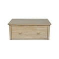 thumbnail image 5 of International Concepts Traditional Solid Wood 3-Drawer Dresser, Unfinished, 5 of 14