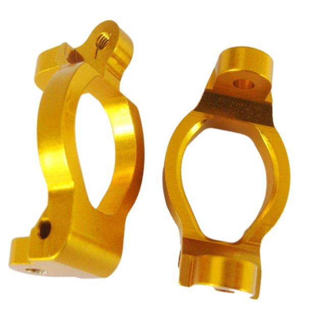 Bewildely Bujes C de pesos pesados de aleación de aluminio para 1/18 HIMOTO E18XB E18XBL E18DB E18DBL E18MT E18OR E18ORL RC pieza de coche Kits de construcción modelo Dorado