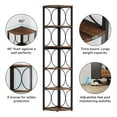 thumbnail image 6 of Tribesigns 6 Tier Tall Corner Bookcase, Wood Metal, 12.59" x 12.59" x 66.9", 23 lb, 6 of 7