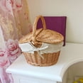 thumbnail image 3 of Storage Basket Home Multifunction Wicker Rattan Storage Basket For Party And Barbecue, 3 of 6