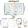 thumbnail image 2 of 51 piezas/1 juego de organizador de joyas transparente para pendientes, estuche de viaje para pendientes, bolsa de plástico con cremallera, bolsa plegable portátil con bolsillo, 2 of 9