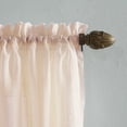 thumbnail image 2 of No. 918 Jillian Crushed Voile Sheer Rod Pocket Curtain Panel, 51" x 95", Whisper Pink, 2 of 7