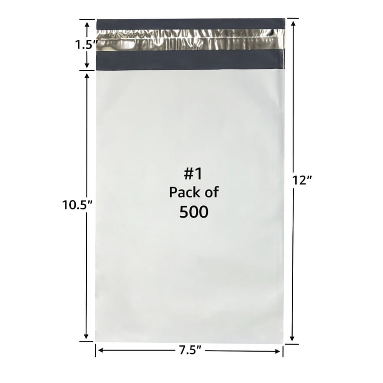 Evergreen Poly Mailers – Multiple Sizes (6x9 Up To 24x24) – White/Gray, 100% Recyclable – Qty Options