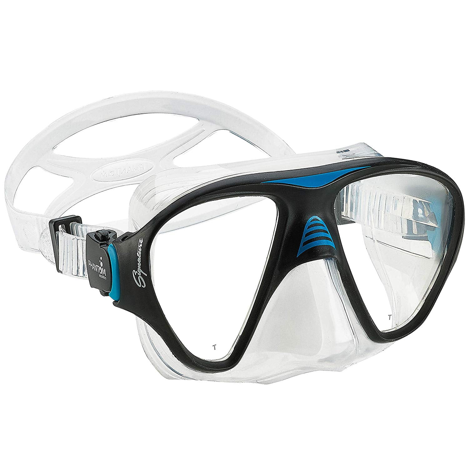 Phantom Aquatics Signature Snorkeling Diving Mask Adult Tempered Glass Dive Mask 