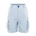 thumbnail image 4 of Baodmurt Shorts pour Femmes, Mode Entraînement Physique Course Randonnée en Plein Air, Bleu P-TTG, 4 of 6