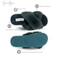 thumbnail image 3 of Jessica Simpson Womens Plush Cross Band Plush Memory Foam Slide Slipper, 3 of 8