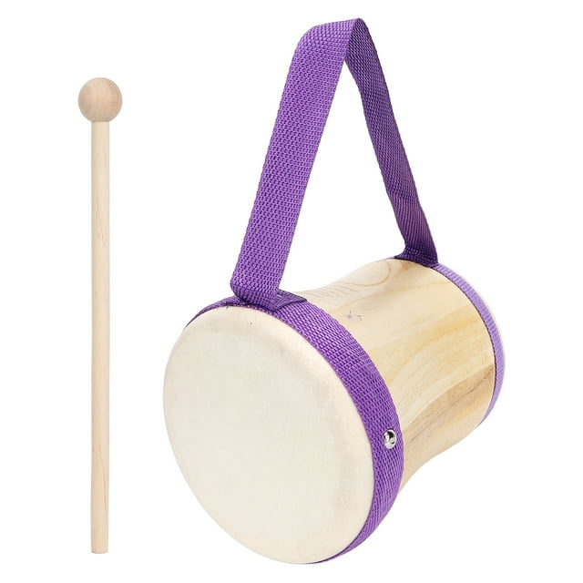 Drum, Pleasant Sound Children Drums Sheepskin Head Portable With Stick For Performance