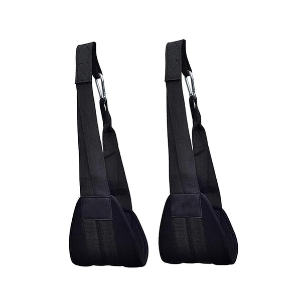 Paquete de 2 correas abdominales colgantes para hombres y mujeres, cinturón de entrenamiento de piernas, dispositivo de ejercicio abdominal, correas