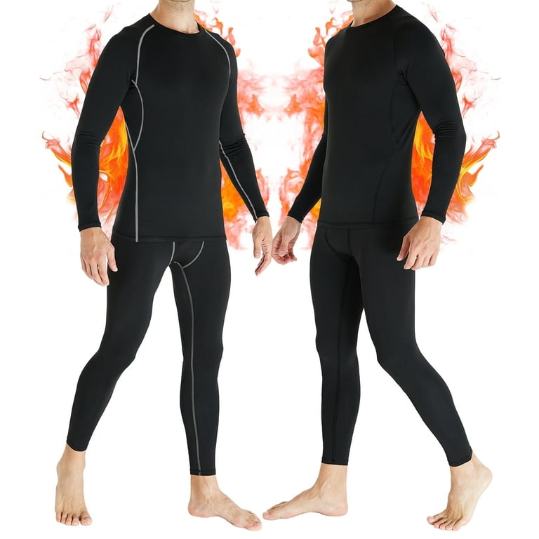 TELALEO Men's Fleece-Lined Thermal Underwear Set photo 1