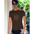 thumbnail image 2 of Wolf Head Lineart T-Shirt Men -Image by Shutterstock, Male 4X-Large, 2 of 4