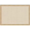 thumbnail image 4 of Kate and Laurel Framed Fabric Pinboard 39 x 27, Neutral Weave Printed Linen Modern Bulletin Board for Use as a Vision Board or Wall Organization, Eva Ombre Gold Narrow Frame, 4 of 8