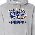 thumbnail image 3 of Inktastic Worlds Best Poppy Grandpa Adult Hoodie Sweatshirt, 3 of 4