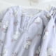 thumbnail image 4 of Ropa interior térmica para mujer, pantalones de manga larga con botones de color liso para otoño e invierno, ropa de hogar abrigada y de terciopelo, conjunto de pijamas, pantalones de poliéster para m, 4 of 9