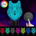 thumbnail image 4 of YSTIAN Wolf 3D Lamps, Wolf Night Light, 7 LED Colors Changing Lighting, Touch USB Charge Table Desk Bedroom Decoration Wolf Fans Birthday Xmas Gifts for Boys Girls Kids Friends Baby, 4 of 7