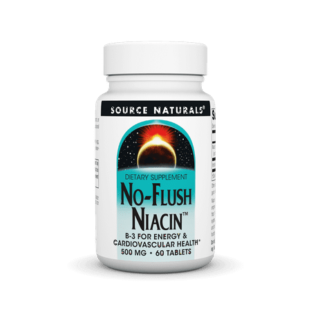 Source Naturals No-Flush Niacin 500 mg 60 Tablets