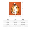 thumbnail image 3 of Cozy Flannel Blanket - Soft Warm and Durable with Playful Pumpkin Design Perfect for Sofa Travel Bed and Chair, 3 of 5