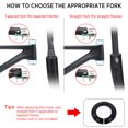 thumbnail image 2 of Generic 700C Carbon Road Bike Fork - UD Matte Finish, Lightweight & Durable, 300mm Steerer Tube, 28.6mm Diameter, 365g Weight, 2 of 6