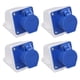 thumbnail image 5 of La toma industrial tiene un voltaje nominal de 220-250 V, una corriente de 16 A y un diseño de 3 pines para garantizar una conexión estable y confiable., 5 of 9