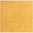 thumbnail image 3 of Unique Loom Davos Shag Collection Area Rug - Solid (10' Square Sun Yellow), 3 of 7