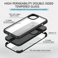 thumbnail image 2 of SOATUTO for iPhone 13 Mini 5.4 inch 2021 Phone Case Built-in Screen Protector Touch-Sensitive Clear 360° Full Body Flexible TPU Bumper Full Body Transparent Cover - Black, 2 of 8