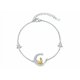 thumbnail image 1 of Pulseras De Gato Luna Plata 925 Para Mujeres Xtellar Dorado 21 Cm 21 Cm, 1 of 4